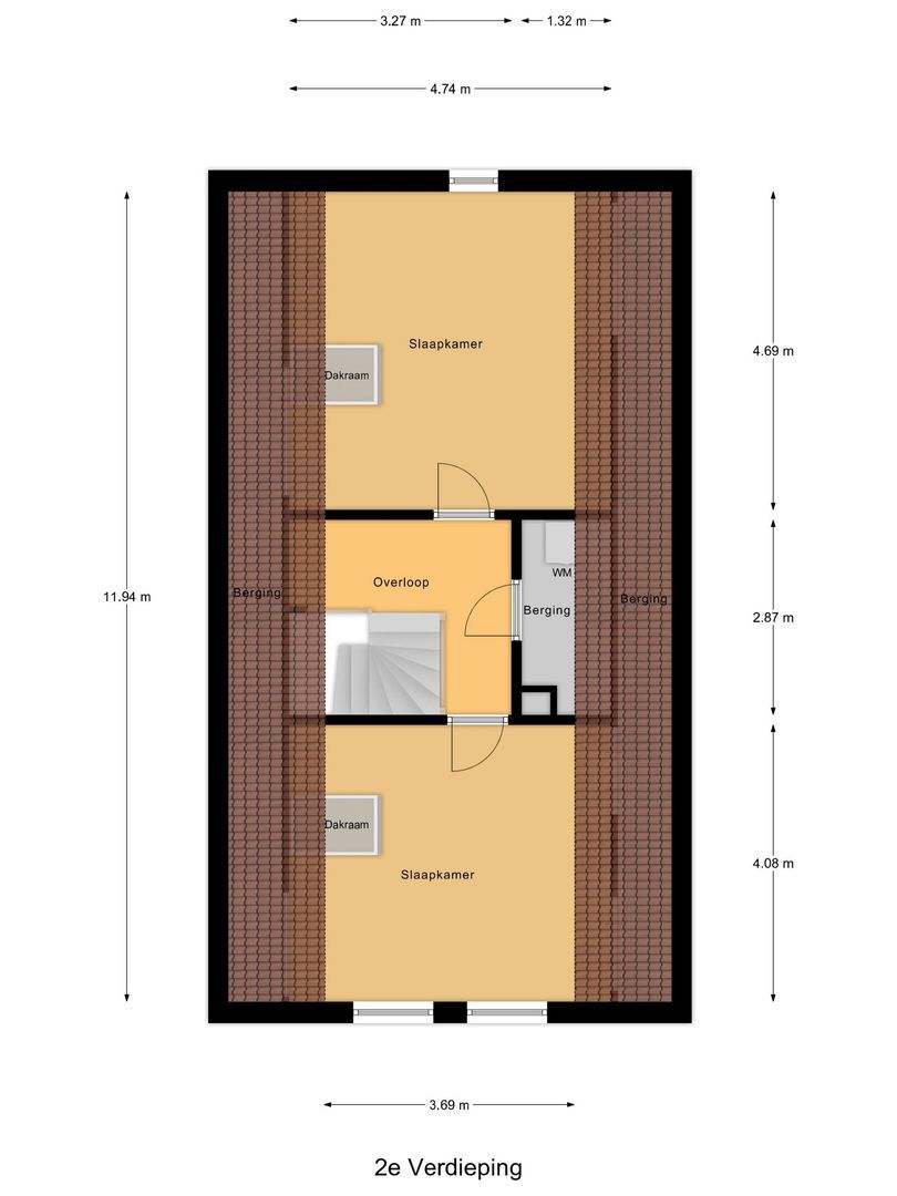 Mortelweg 32, Vlijmen plattegrond-2