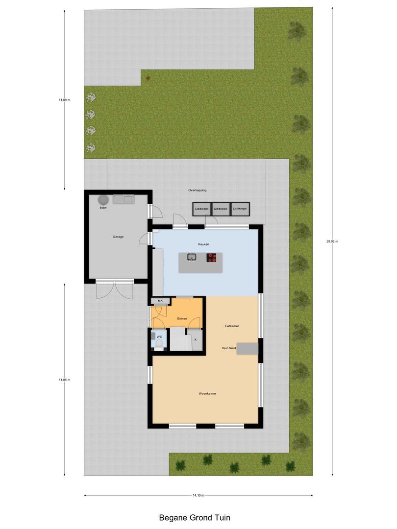 Mortelweg 32, Vlijmen plattegrond-3