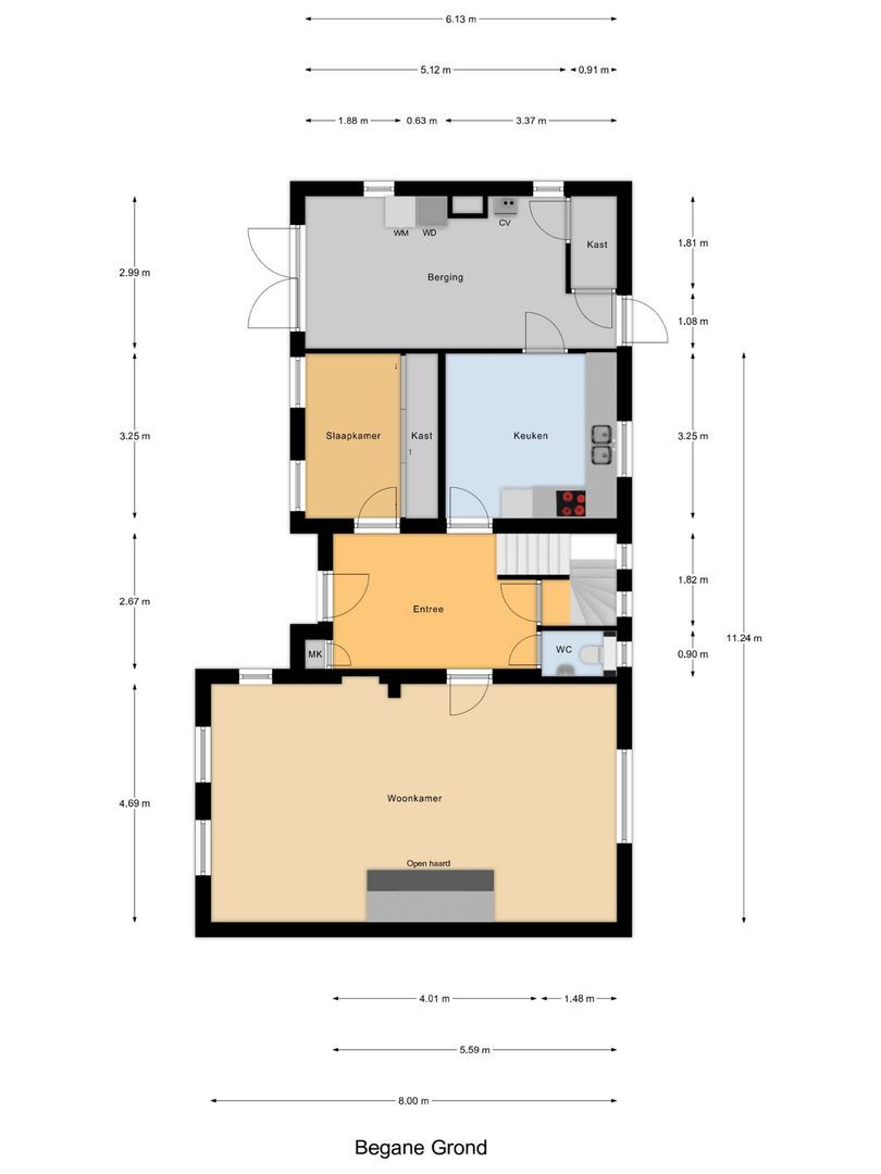 Haarsteegsestraat 7, Haarsteeg plattegrond-0