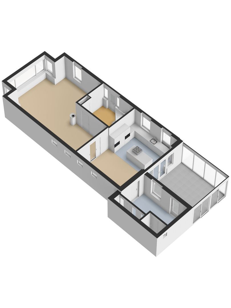 Kasteeldreef 40 A, Drunen plattegrond-1