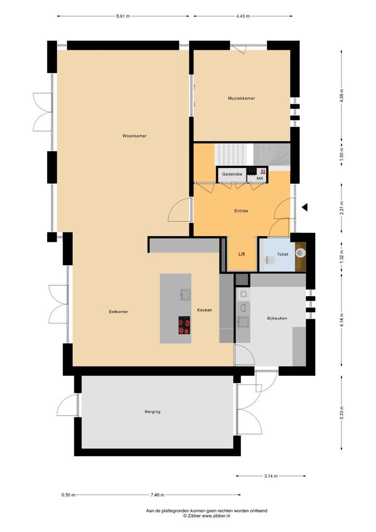 Achterstraat 21, Cromvoirt plattegrond-0