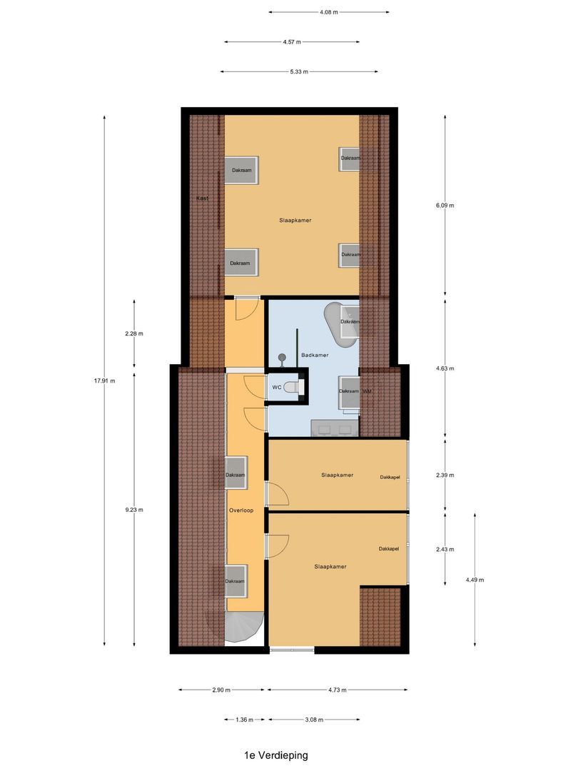 Nieuwkuikseweg 12, Helvoirt plattegrond-0