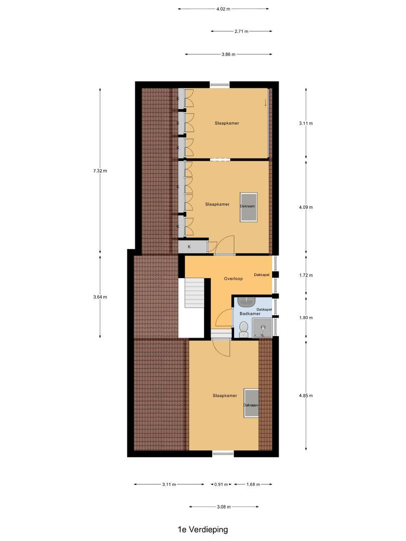 Elzenstraat 7, Nuland plattegrond-0