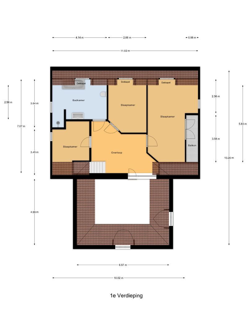 Oppershof 14, Den Bosch plattegrond-1