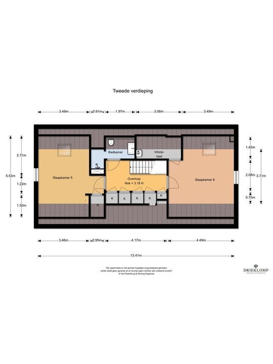Bussummerweg 7 A, Blaricum plattegrond-
