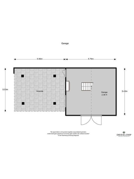 Bussummerweg 7 A, Blaricum plattegrond-