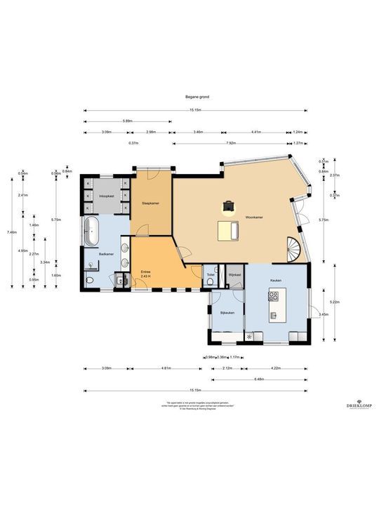 Bunschoterstraat 19, Hoogland plattegrond-