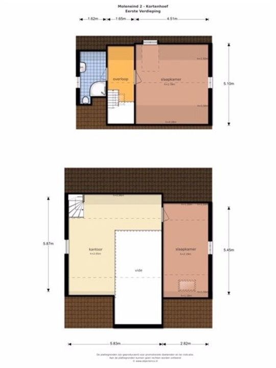 Moleneind 2, Kortenhoef plattegrond-