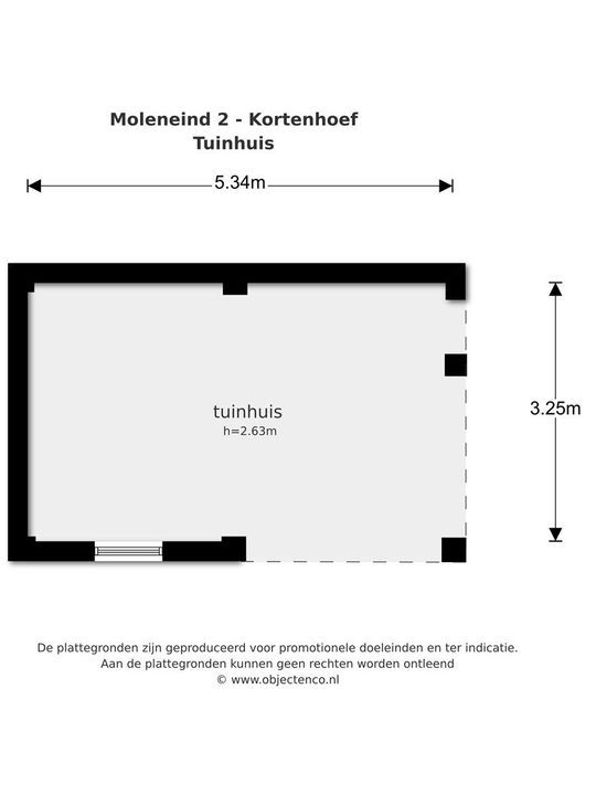 Moleneind 2, Kortenhoef plattegrond-