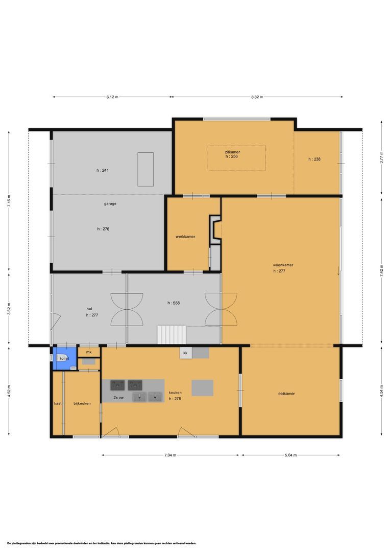 Onyxdijk 167 a, Roosendaal plattegrond-0
