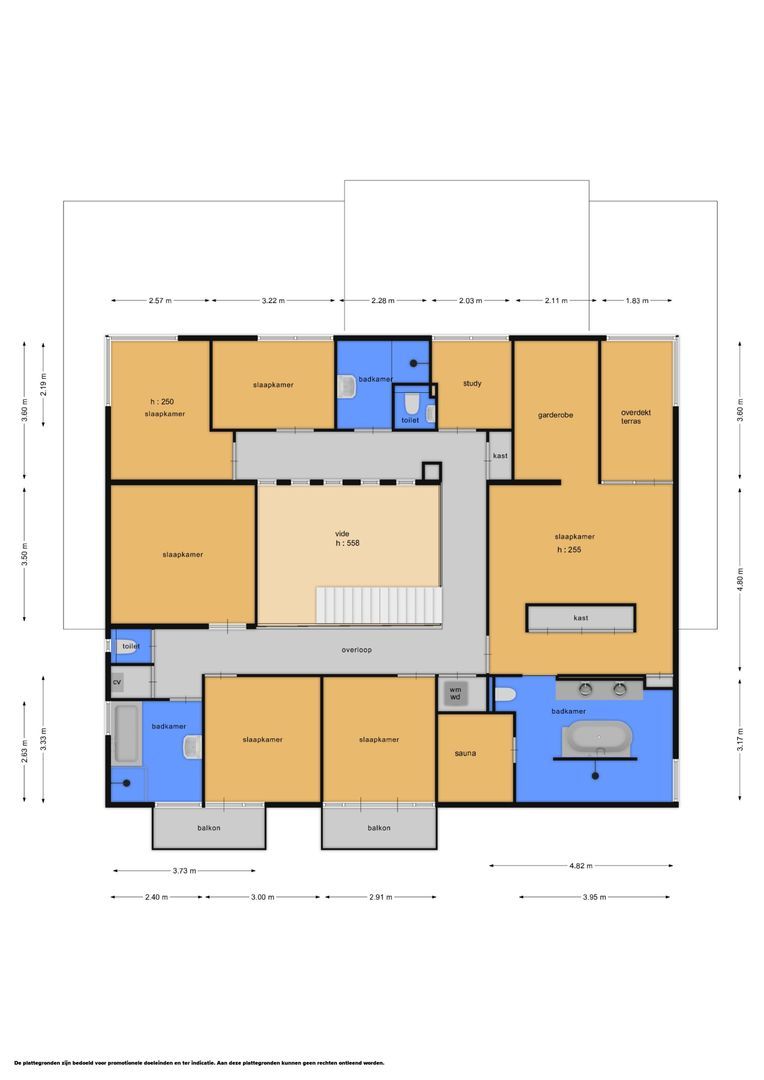 Onyxdijk 167 a, Roosendaal plattegrond-2