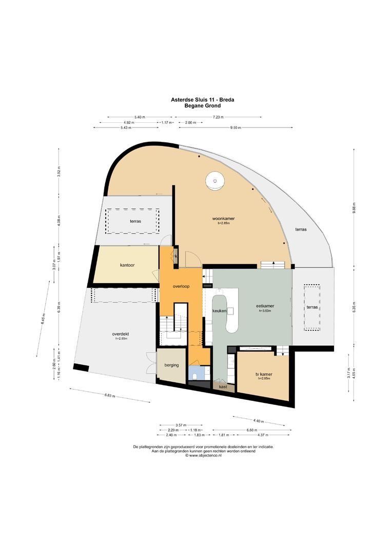Asterdse Sluis 11, Breda plattegrond-0