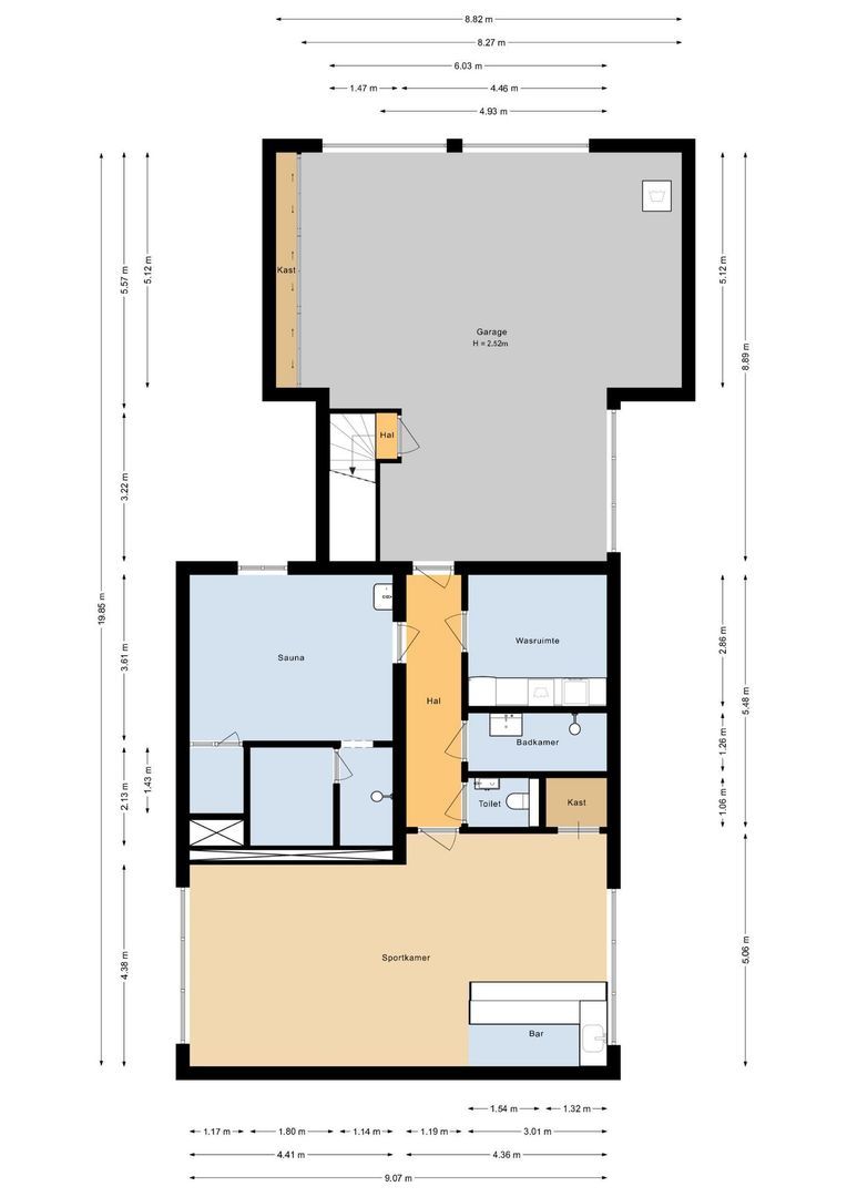 Zoeksestraat 19, Schijf plattegrond-0