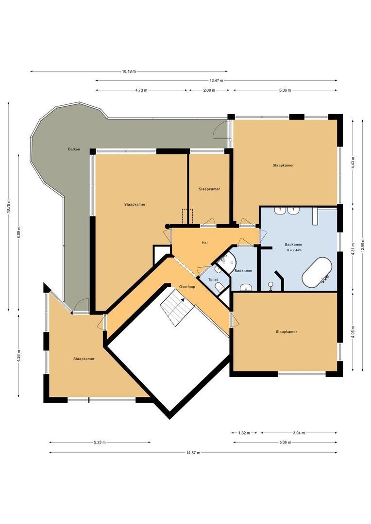 Taconietdijk 2, Roosendaal plattegrond-1