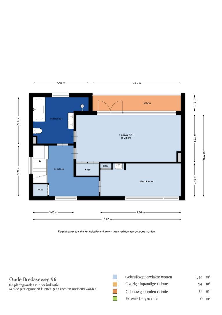 Oude Bredaseweg 96, Etten-Leur plattegrond-1