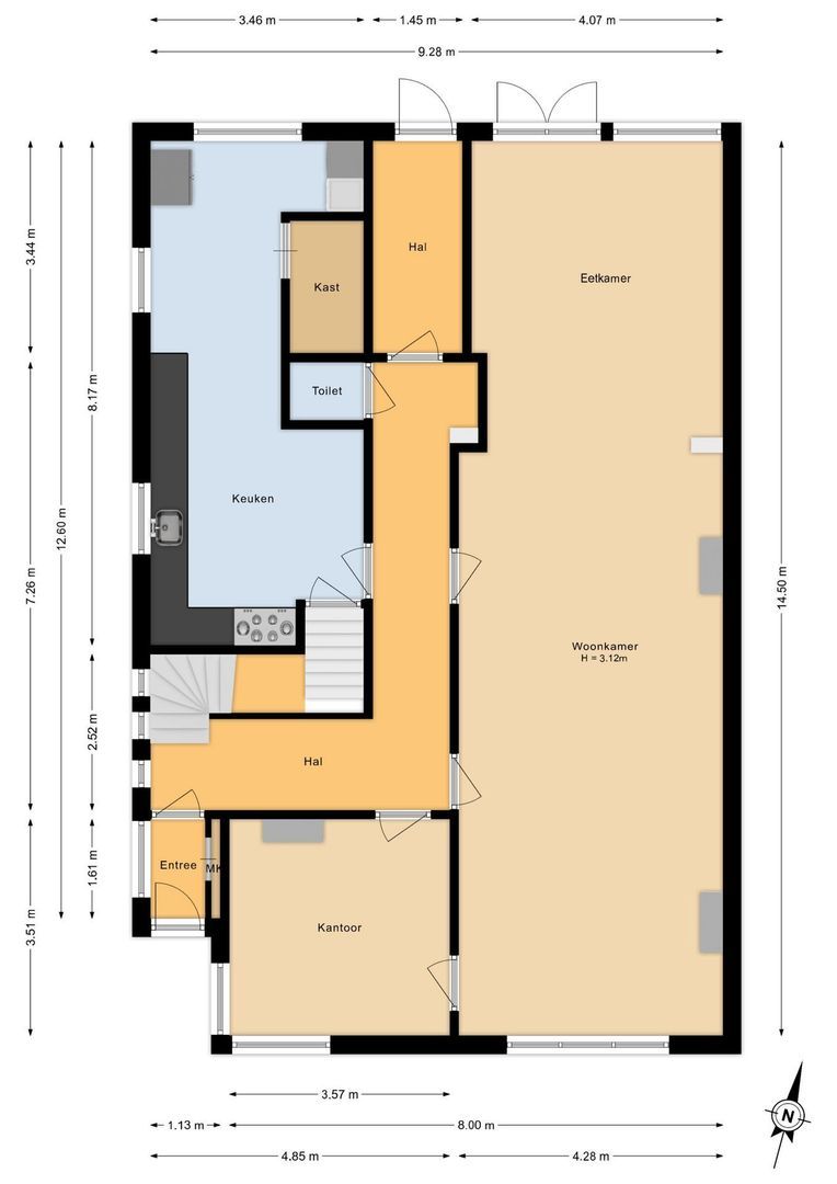 Sint Janstraat 125, Sprundel plattegrond-0