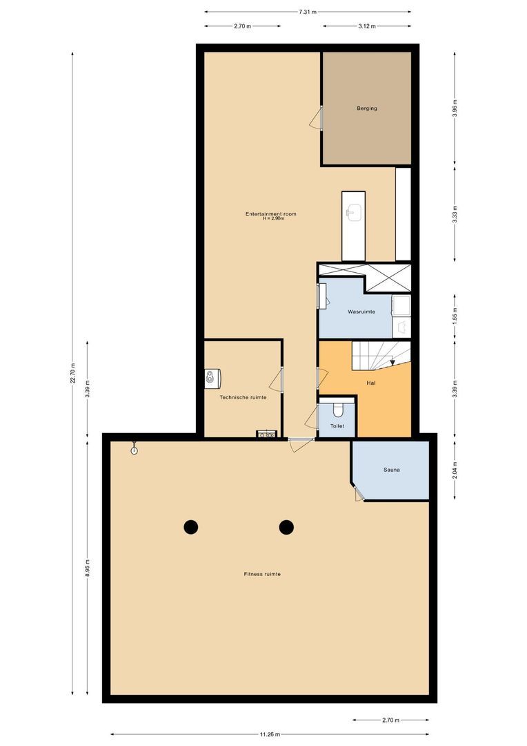Lage Bremberg 36, Etten-Leur plattegrond-2