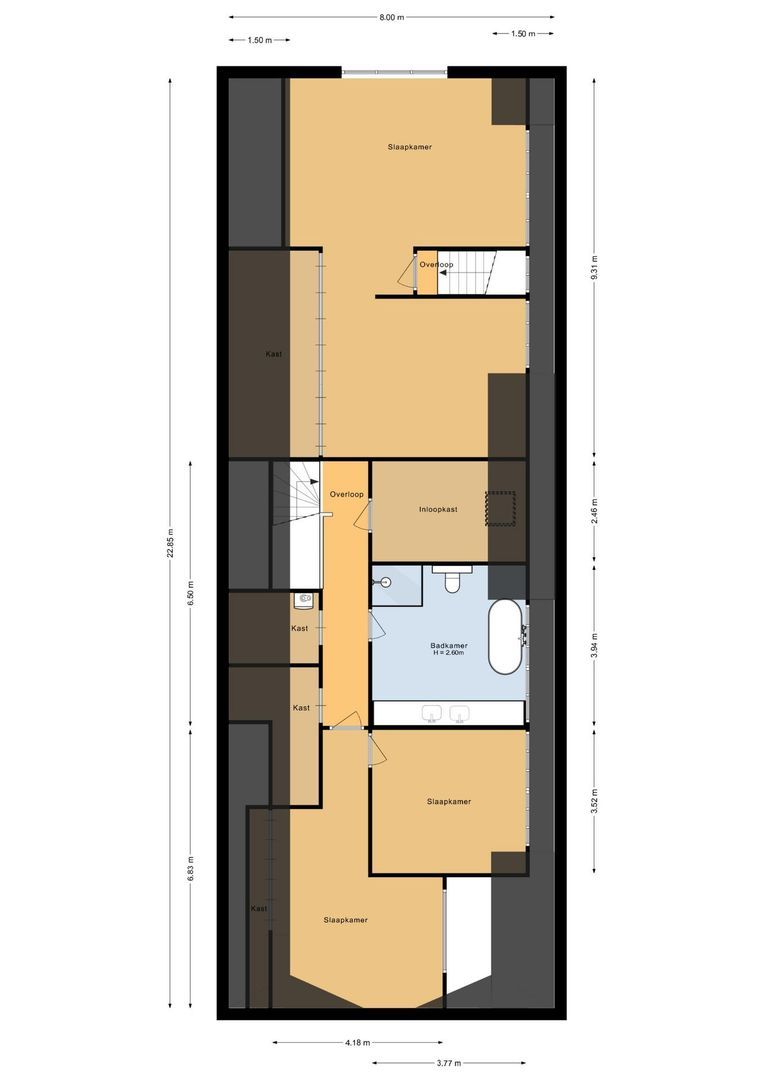 Lage Bremberg 36, Etten-Leur plattegrond-1