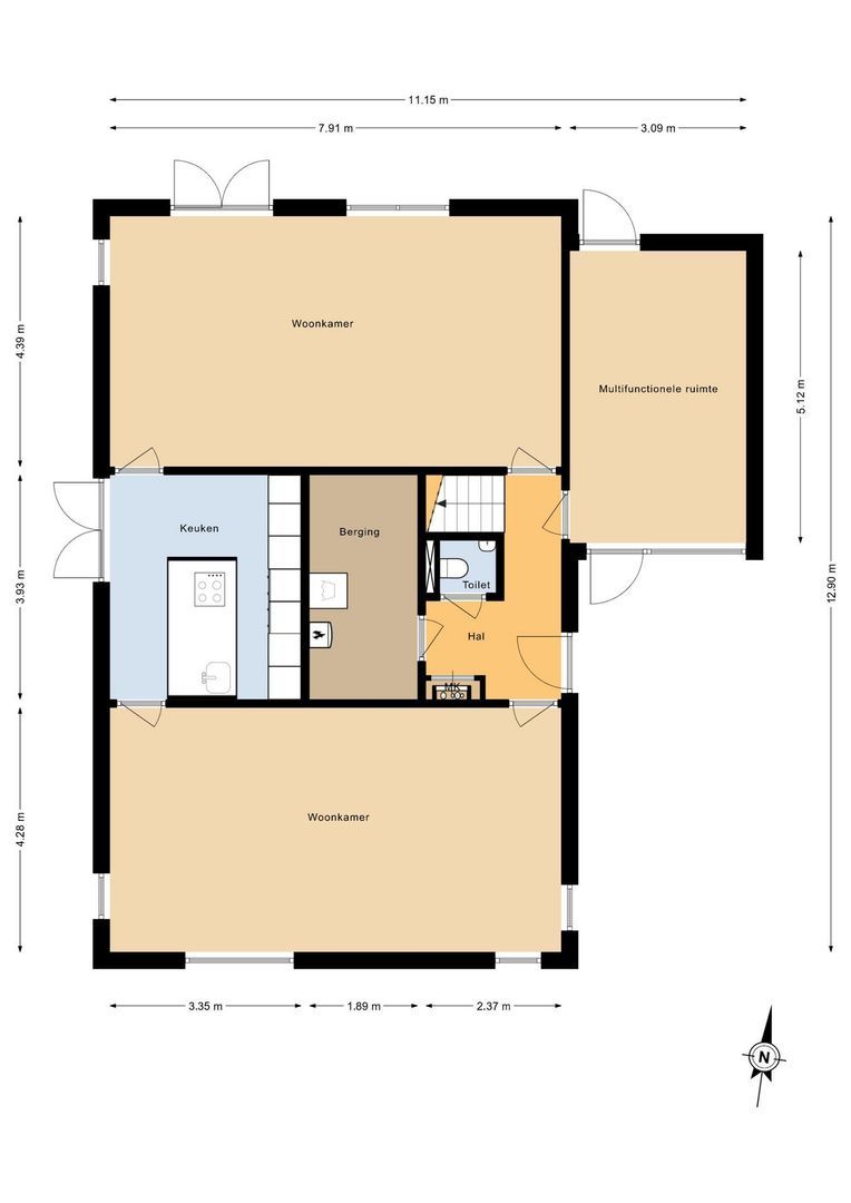 Gildebroederstraat 9, Etten-Leur plattegrond-0