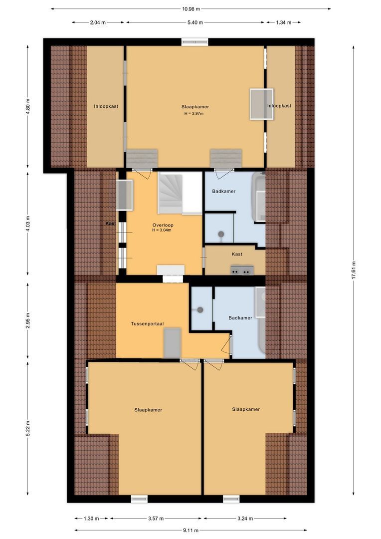 Korte Schoor 3, Etten-Leur plattegrond-1