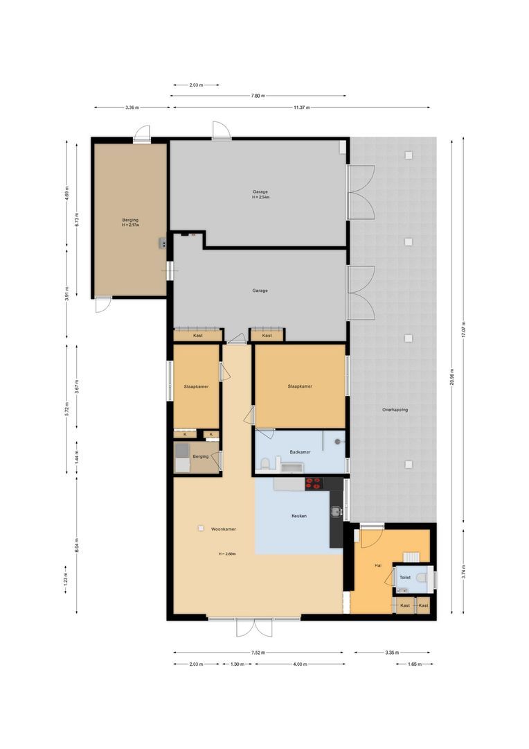 Sprangweg 1, Hoeven plattegrond-4
