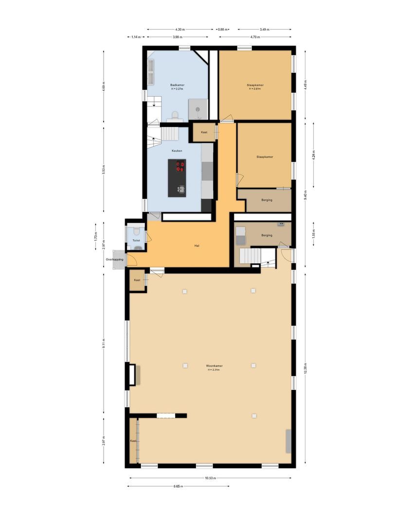 Sprangweg 1, Hoeven plattegrond-0