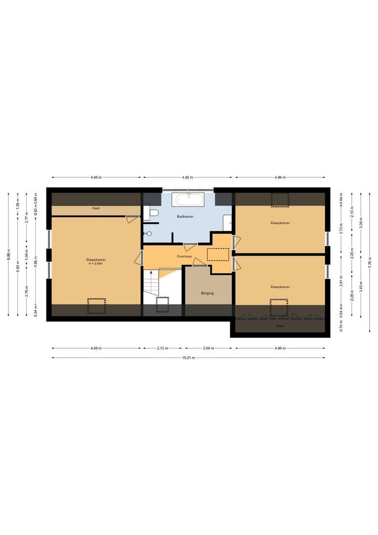 Prinsenhoefstraat 24, St. Willebrord plattegrond-2