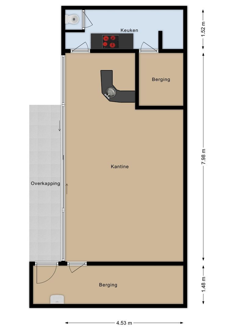 Hogestraat 3, Bosschenhoofd plattegrond-3