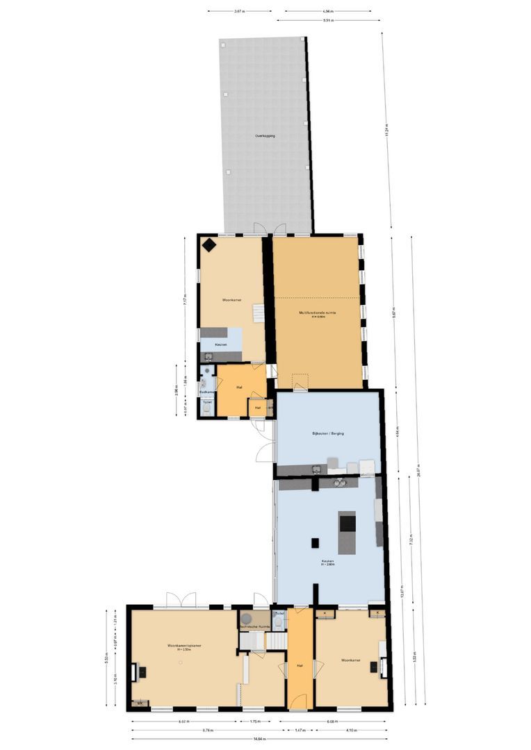 Bovenstraat 8, Hoeven plattegrond-0