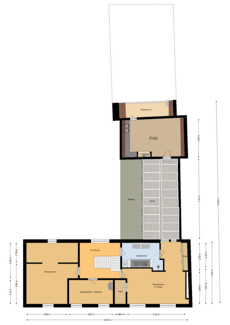 Bovenstraat 8, Hoeven plattegrond-1