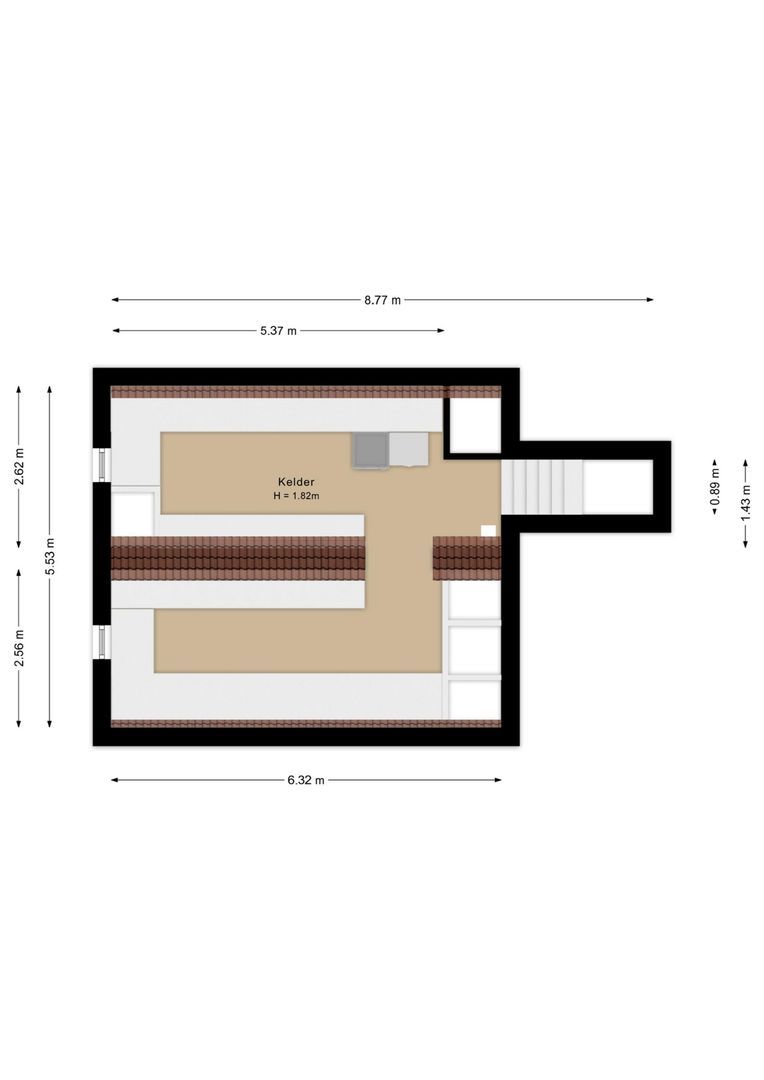 Bovenstraat 8, Hoeven plattegrond-3