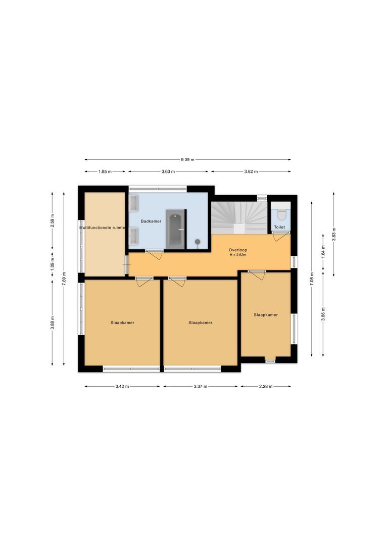 Landjuweel 81, Etten-Leur plattegrond-1