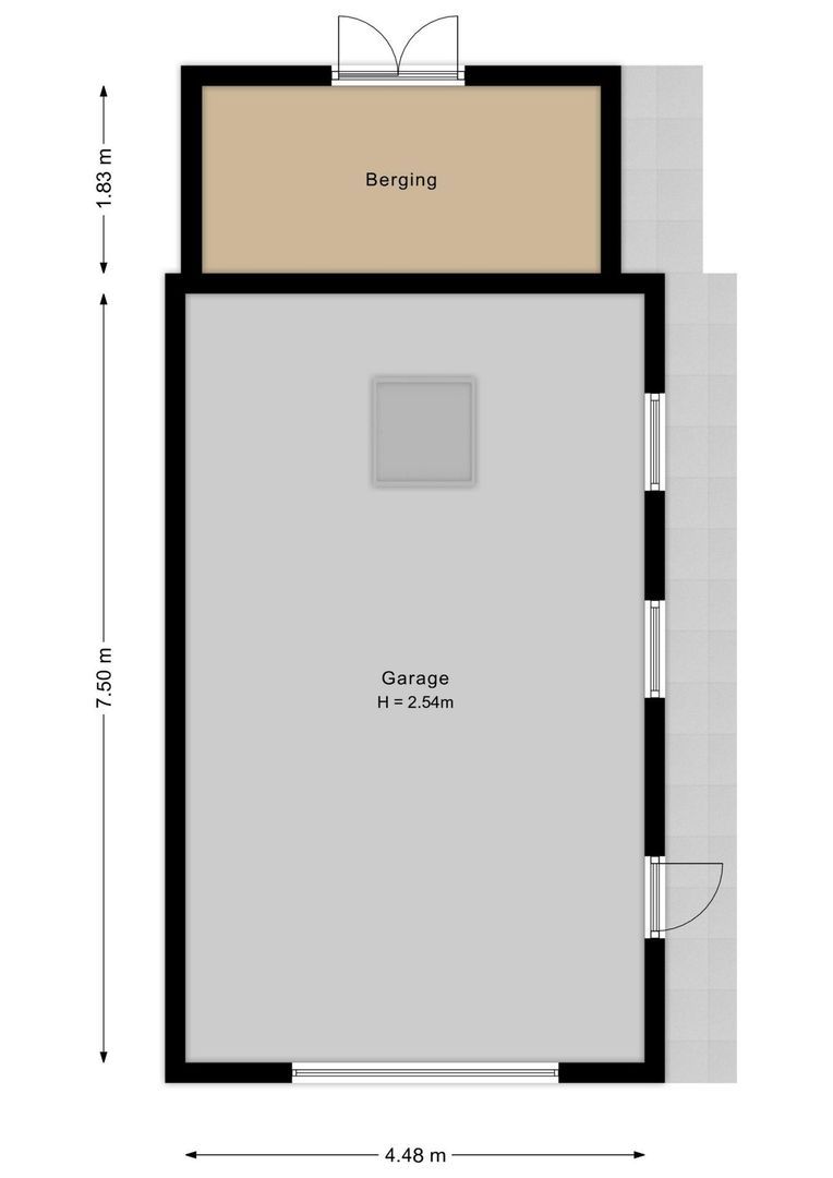 Krommestraat 45, Sprundel plattegrond-5