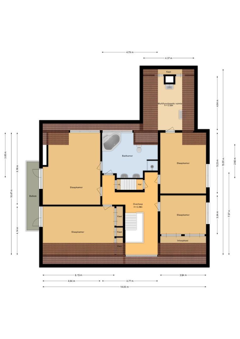 Krommestraat 45, Sprundel plattegrond-2