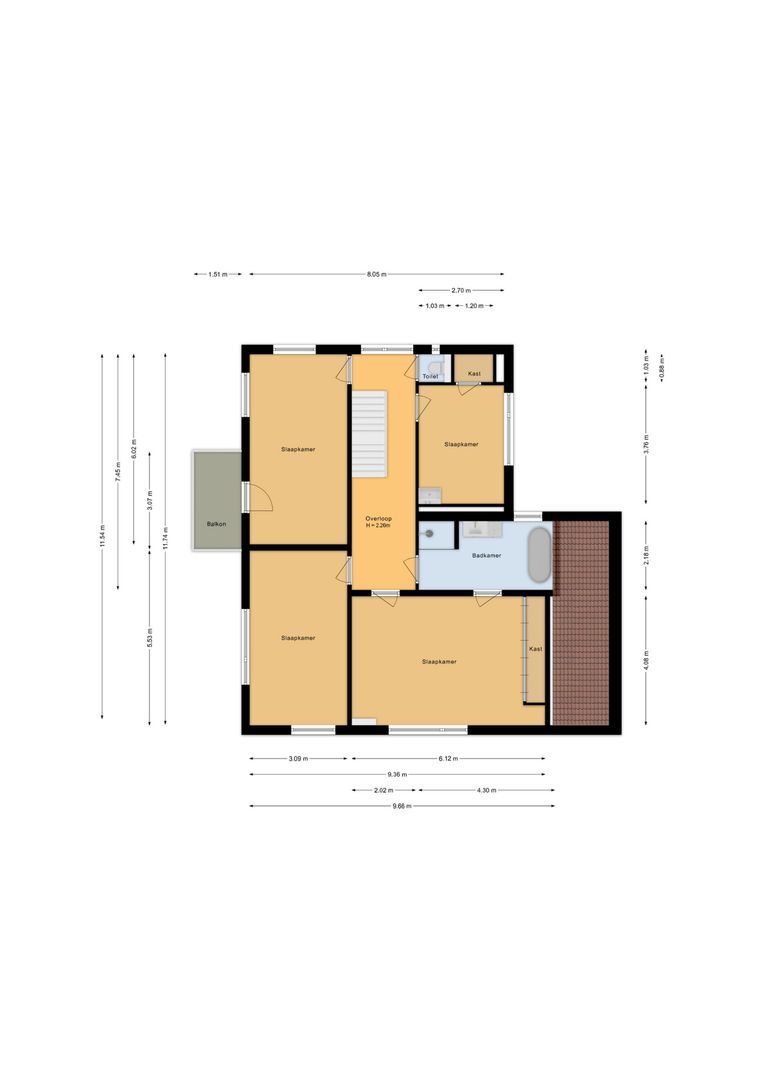 Bosschendijk 64, Oudenbosch plattegrond-1
