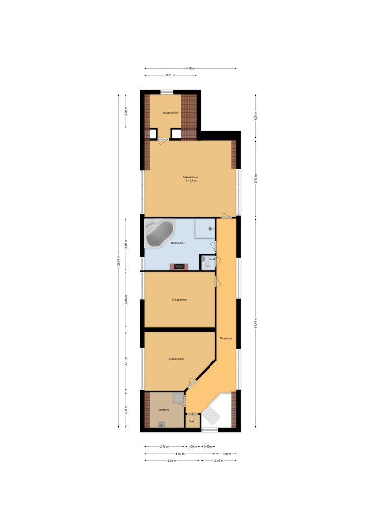 Oude Liesboslaan 261, Breda plattegrond-1