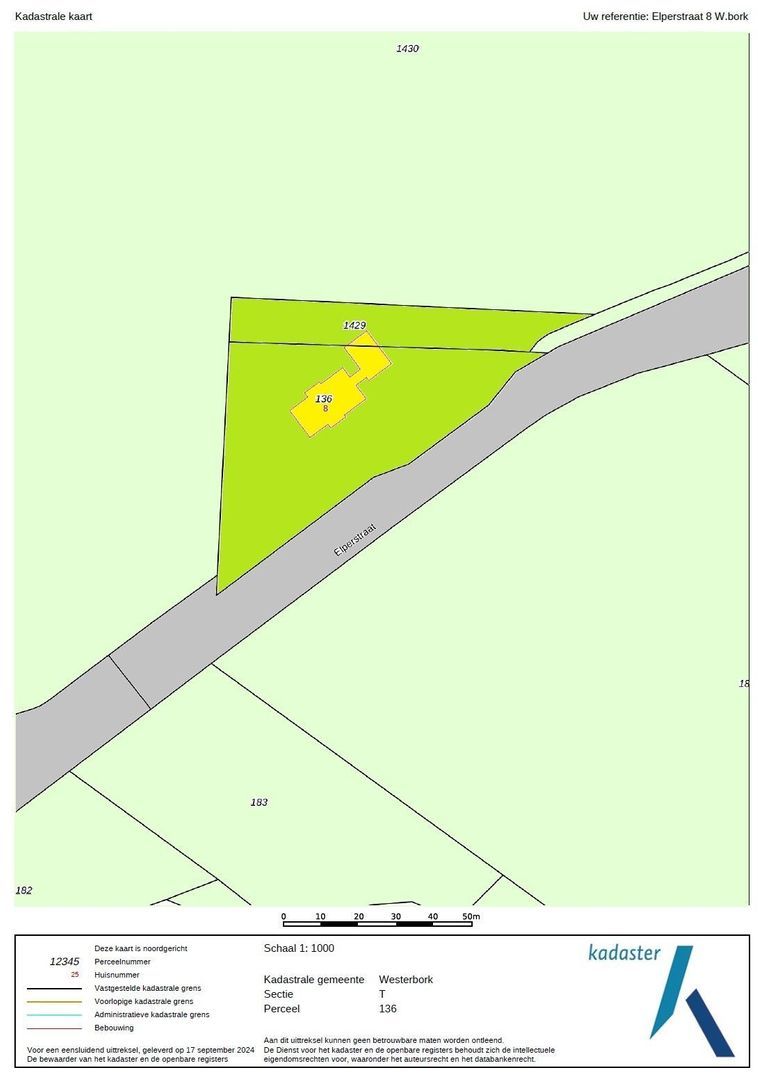 Elperstraat 8, Westerbork plattegrond-0