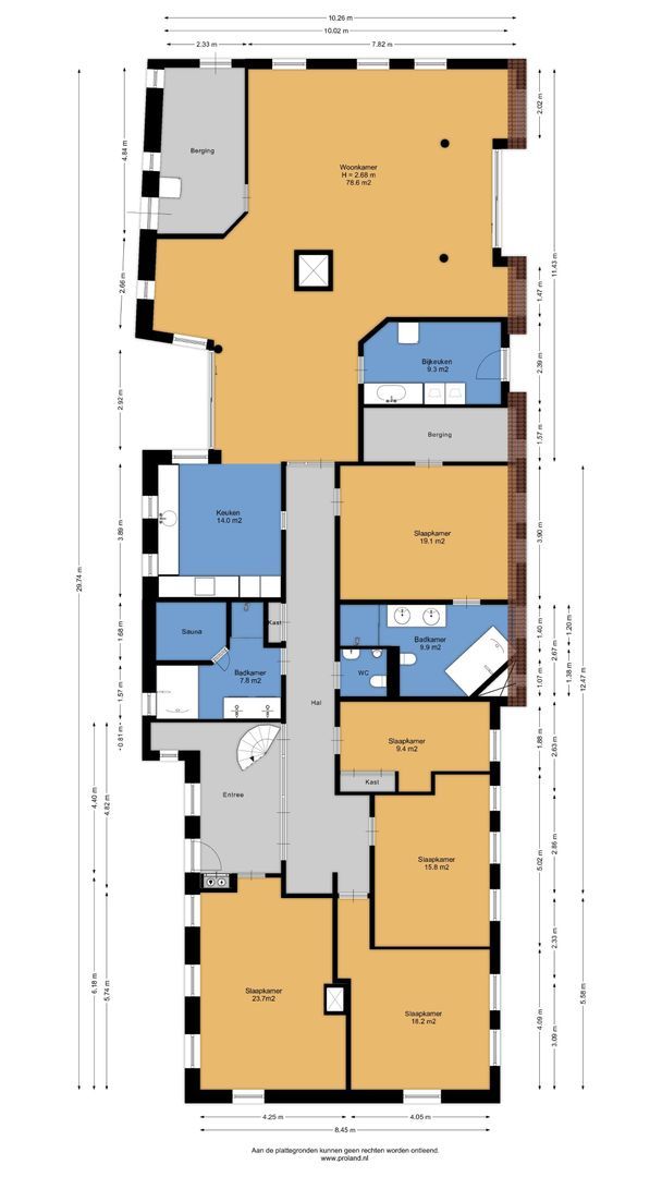 Grote Brink 46, Rolde plattegrond-0