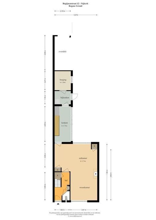 Bagijnenstraat 12, Nijkerk plattegrond-42