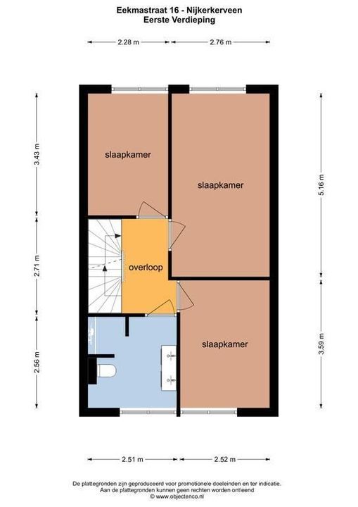 Eekmastraat 16, Nijkerkerveen plattegrond-36
