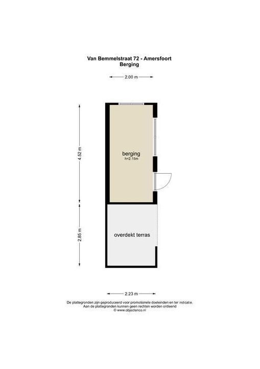 Van Bemmelstraat 72, Amersfoort plattegrond-32