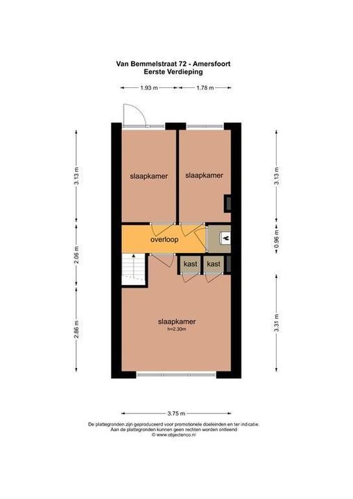 Van Bemmelstraat 72, Amersfoort plattegrond-32