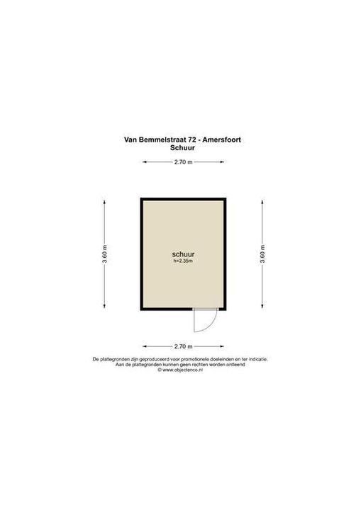 Van Bemmelstraat 72, Amersfoort plattegrond-32