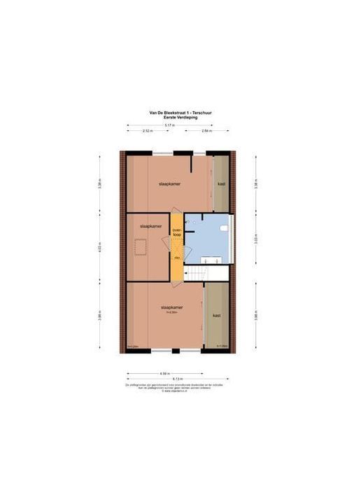 Van de Bleekstraat 1, Terschuur plattegrond-43