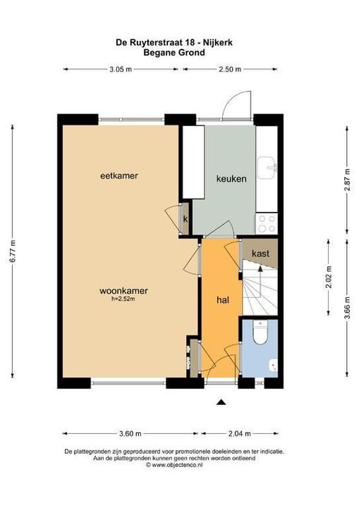 De Ruyterstraat 18, Nijkerk plattegrond-30