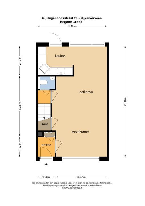 Ds. Hugenholtzstraat 26, Nijkerkerveen plattegrond-37