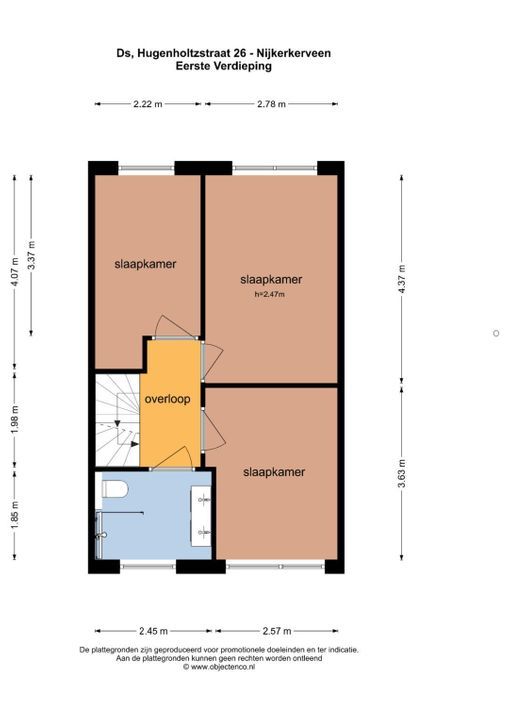 Ds. Hugenholtzstraat 26, Nijkerkerveen plattegrond-37