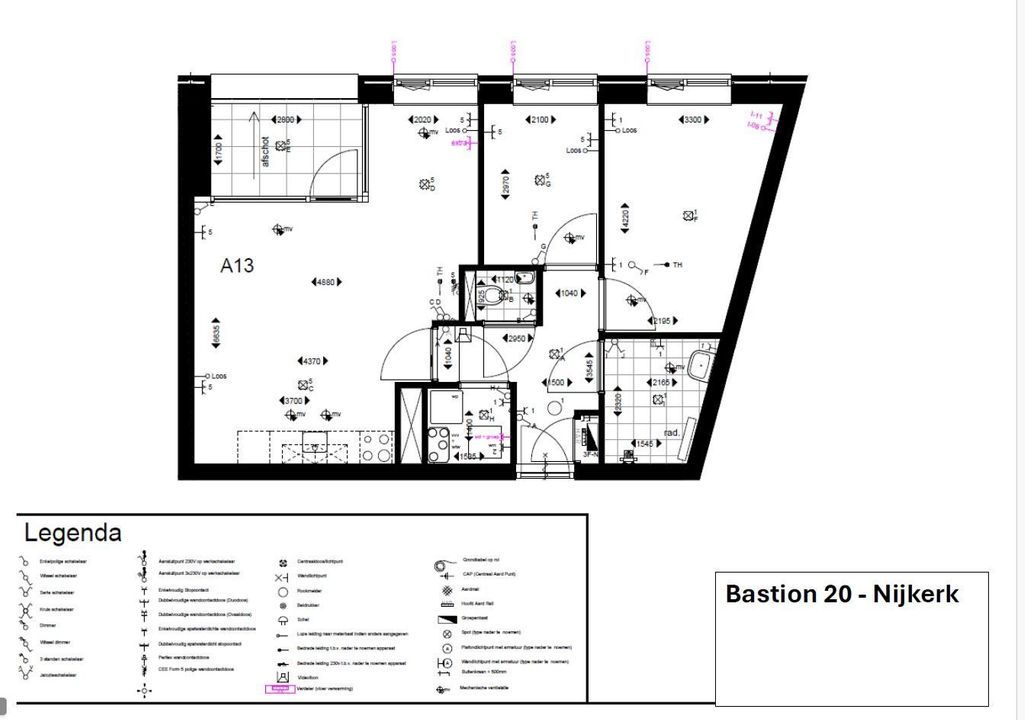 Bastion 20, Nijkerk plattegrond-19