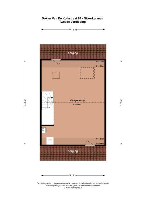 Dokter van de Kolkstraat 64, Nijkerkerveen plattegrond-31