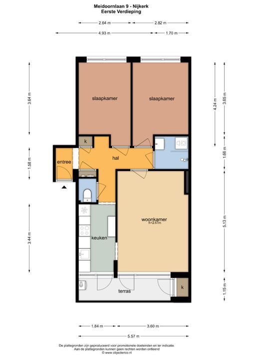 Meidoornlaan 9 01, Nijkerk plattegrond-24